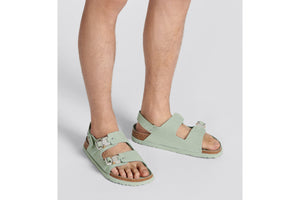 DIOR by BIRKENSTOCK Milano Sandal • Pastel Green Nubuck Calfskin
