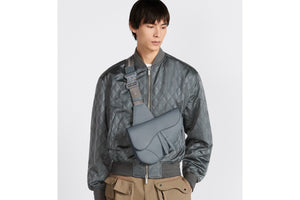 Saddle Bag • Dior Gray Grained Calfskin