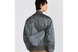 Saddle Bag • Dior Gray Grained Calfskin