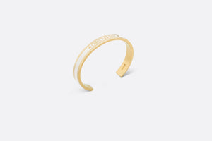 Dior Code Bangle • Gold-Finish Metal and White Lacquer