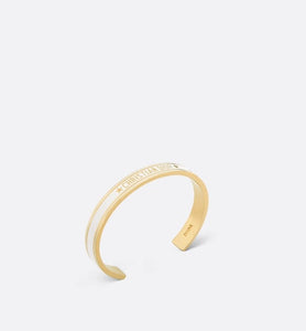 Dior Code Bangle • Gold-Finish Metal and White Lacquer