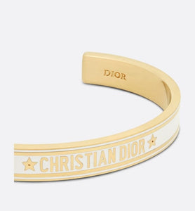 Dior Code Bangle • Gold-Finish Metal and White Lacquer