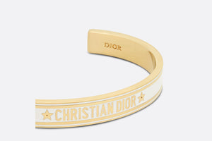 Dior Code Bangle • Gold-Finish Metal and White Lacquer