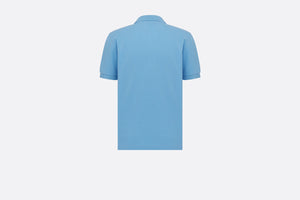 CD Icon Polo Shirt • Blue Cotton Piqué