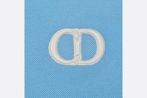 CD Icon Polo Shirt • Blue Cotton Piqué