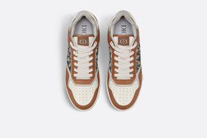 B27 Low-Top Sneaker • Brown and Cream Smooth Calfskin with Beige and Black Dior Oblique Jacquard