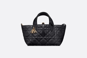 Small Dior Toujours Bag • Black Macrocannage Calfskin