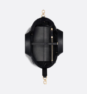 Small Dior Toujours Bag • Black Macrocannage Calfskin