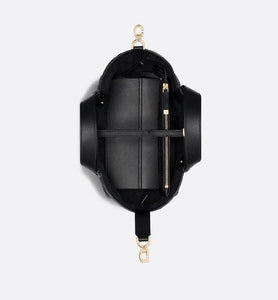Small Dior Toujours Bag • Black Macrocannage Calfskin