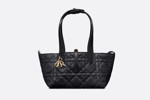 Small Dior Toujours Bag • Black Macrocannage Calfskin