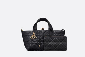 Small Dior Toujours Bag • Black Macrocannage Calfskin