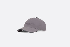 Christian Dior Couture Baseball Cap • Anthracite Gray Cotton Canvas