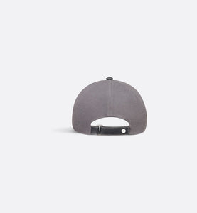 Christian Dior Couture Baseball Cap • Anthracite Gray Cotton Canvas