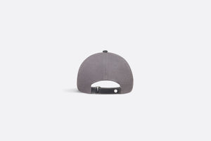 Christian Dior Couture Baseball Cap • Anthracite Gray Cotton Canvas