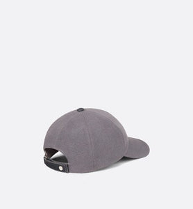 Christian Dior Couture Baseball Cap • Anthracite Gray Cotton Canvas