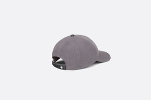 Christian Dior Couture Baseball Cap • Anthracite Gray Cotton Canvas