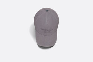 Christian Dior Couture Baseball Cap • Anthracite Gray Cotton Canvas