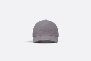 Christian Dior Couture Baseball Cap • Anthracite Gray Cotton Canvas
