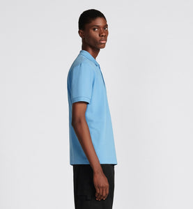 CD Icon Polo Shirt • Blue Cotton Piqué