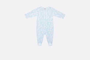 Newborn Gift Set • Light Blue Cotton Jersey with Ivory Revisited CD Motif
