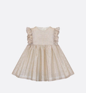 Baby Flared Dress • Pale Gold-Tone Knit