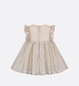 Baby Flared Dress • Pale Gold-Tone Knit