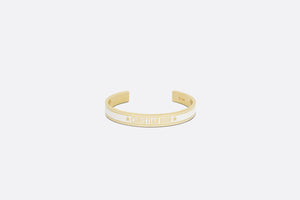 Dior Code Bangle • Gold-Finish Metal and White Lacquer