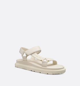 D-Wave Sandal • White Lambskin