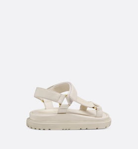 D-Wave Sandal • White Lambskin
