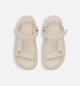 D-Wave Sandal • White Lambskin