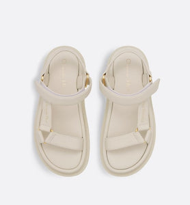 D-Wave Sandal • White Lambskin