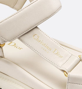 D-Wave Sandal • White Lambskin