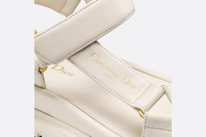 D-Wave Sandal • White Lambskin