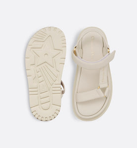 D-Wave Sandal • White Lambskin