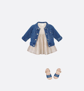 Baby Flared Dress • Pale Gold-Tone Knit