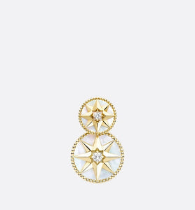 Rose Des Vents Earring • Yellow Gold, Diamonds and Mother-of-Pearl