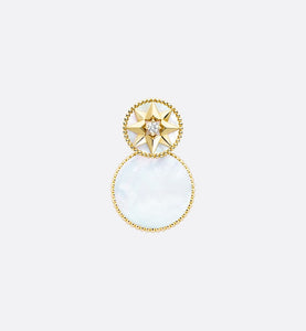 Rose Des Vents Earring • Yellow Gold, Diamonds and Mother-of-Pearl