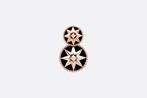 Rose Des Vents Earring • Pink Gold, Diamonds and Onyx