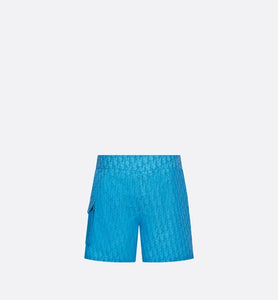 Dior Oblique Swim Shorts • Blue Technical Fabric