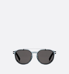 DiorBlackSuit RI • Translucent Blue and Brown Tortoiseshell-Effect Pantos Sunglasses
