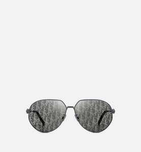 CD Link A1U • Gray Mirrored Pilot Sunglasses with Dior Oblique Motif