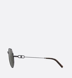 CD Link A1U • Gray Mirrored Pilot Sunglasses with Dior Oblique Motif