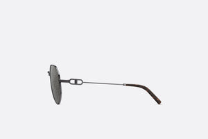 CD Link A1U • Gray Mirrored Pilot Sunglasses with Dior Oblique Motif