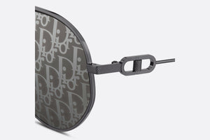CD Link A1U • Gray Mirrored Pilot Sunglasses with Dior Oblique Motif