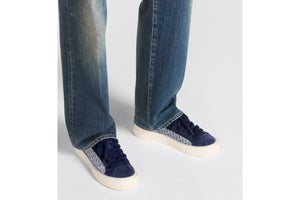 B33 Sneaker • Navy Blue Dior Oblique Jacquard and Suede