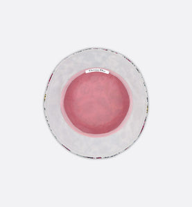 D-Bobby Florilegio Small Brim Bucket Hat • White Multicolor Technical Cotton