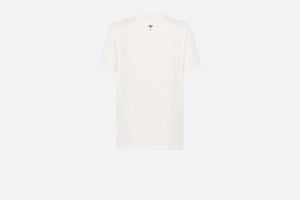 'Non Je Ne Regrette Rien' T-Shirt • White Technical Cotton Jersey with Crinkled Effect