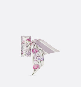ABCDior K Knautia - Kaléidoscope Mitzah Scarf • Ivory Multicolor Silk Twill