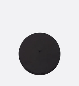Dior Arty Dior Oblique Beret with Bow • Black Technical Cotton