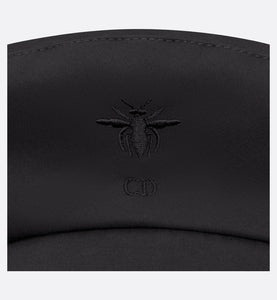Dior Arty Dior Oblique Beret with Bow • Black Technical Cotton